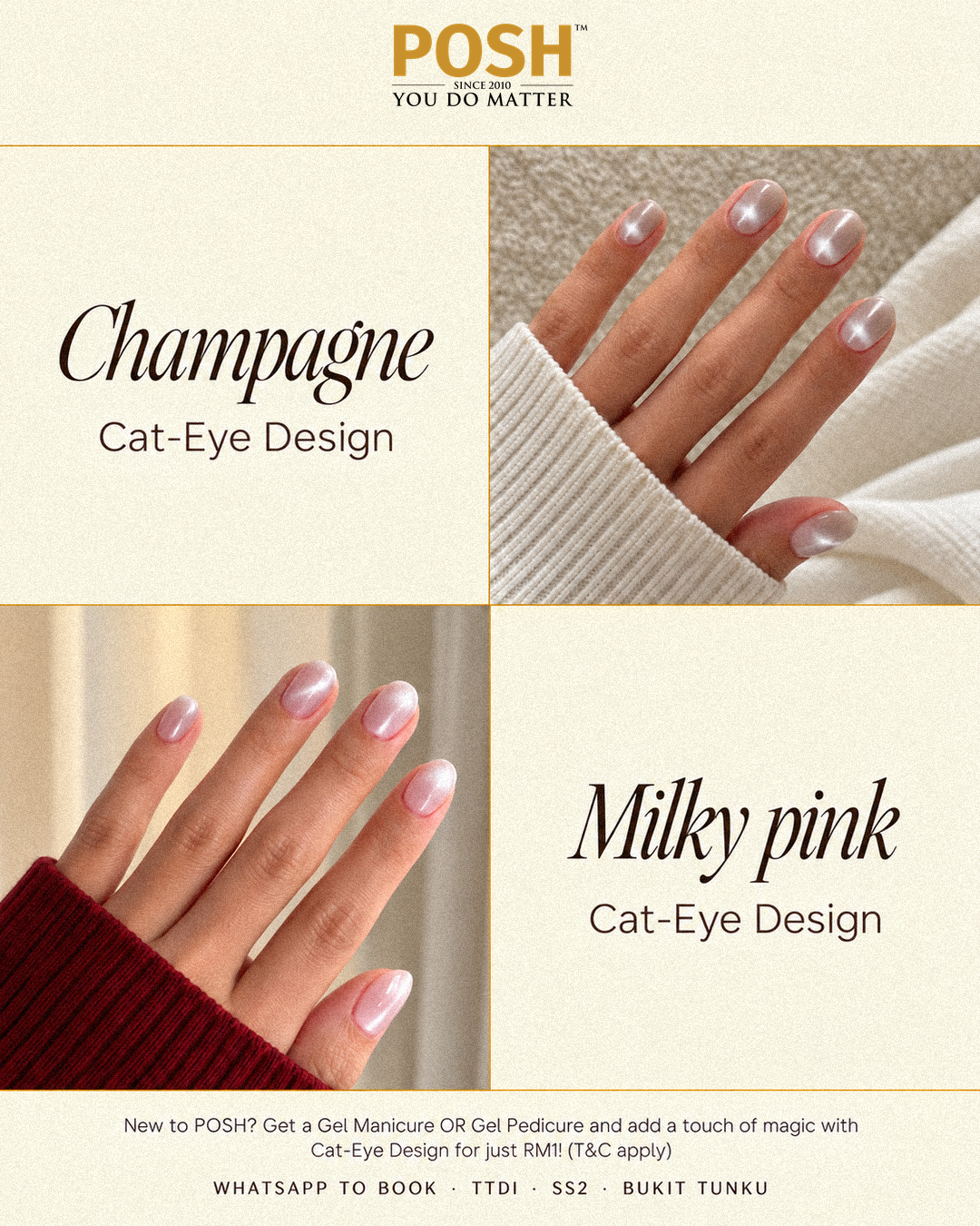 POSH cat-eye RM1 ad creative card