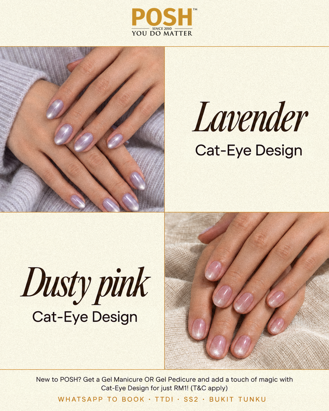 POSH cat-eye RM1 ad creative card